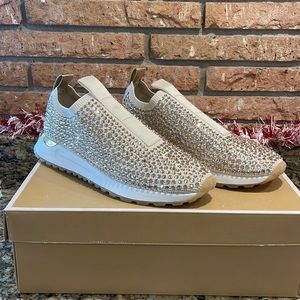 Rhinestone Michael Kors Bodie slip on Trainer/sneaker NEW W/ BOX